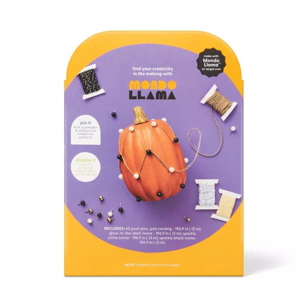 Halloween Craft String Art Pumpkin Decorating Kit - Mondo Llama™ Nirvana Guru