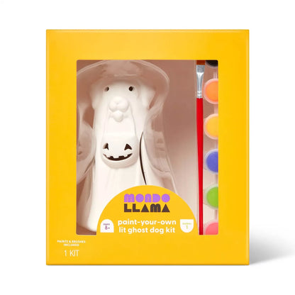 Halloween Craft Lit Ceramic Ghost Dog Painting Kit - Mondo Llama™ Nirvana Guru