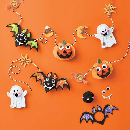 Halloween Pom Characters Garland Craft Kit - Mondo Llama™ Nirvana Guru