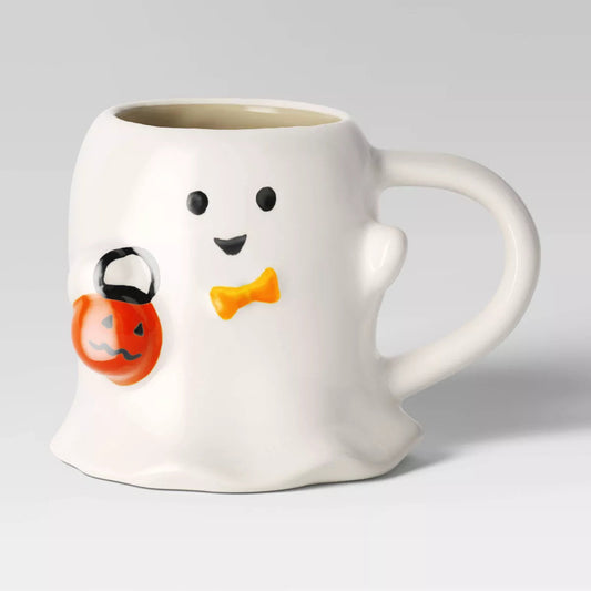 15.2 fl oz Halloween Stoneware Figural Ghost Mug - Hyde and EEK! Boutique™ nirvanaguru