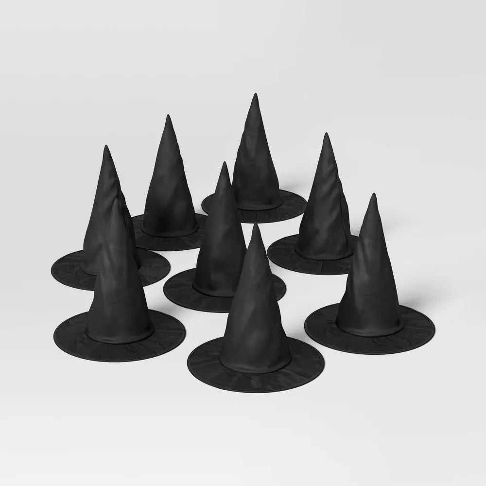 8ct Halloween Decor Kit Black Witch Hats - Hyde and EEK! Boutique™: Party Decorations Nirvana Guru