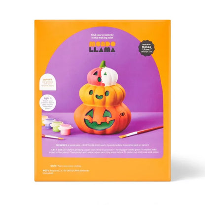 Halloween Craft Lit Ceramic Pumpkins Painting Kit - Mondo Llama™ Nirvana Guru