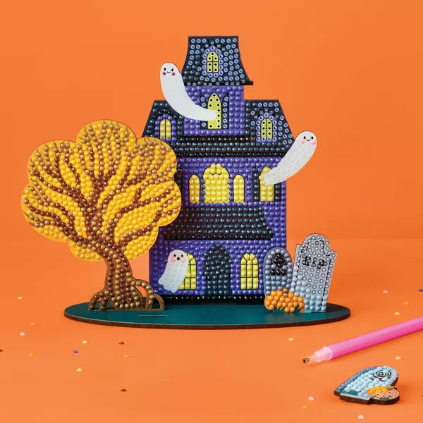 Halloween Craft Glow Haunted House Gem Art Scene Kit - Mondo Llama™ Nirvana Guru