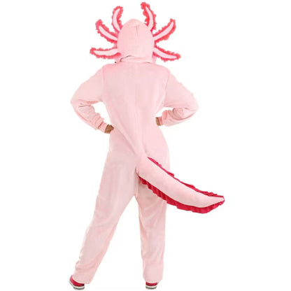 Adult Axolotl Halloween Costume, Cute Critter Unisex Outfit nirvanaguru