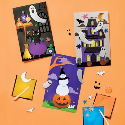 3ct Halloween Craft Foil Art Scenes Kit - Mondo Llama™ Nirvana Guru