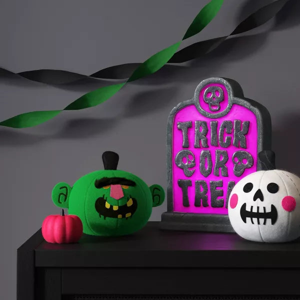 12" Lit Trick or Treat Blow Mold Halloween Decorative Prop – Purple | Hyde and EEK! Boutique™ nirvanaguru