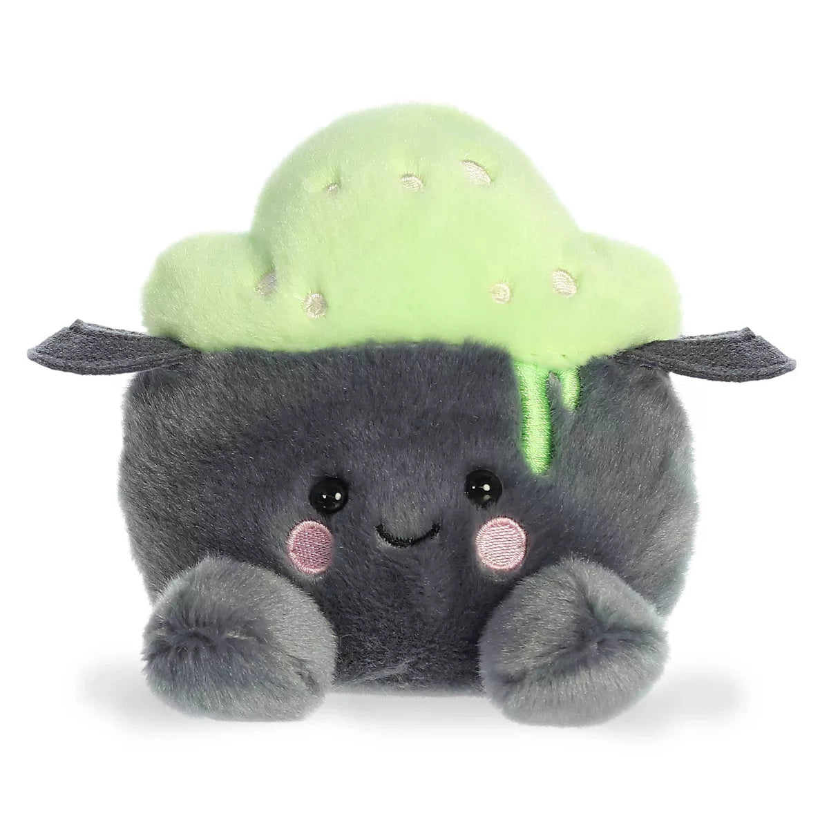 Aurora Mini Bubbly Cauldron Palm Pals Spooky Stuffed Animal Gray 4.5" Nirvana Guru