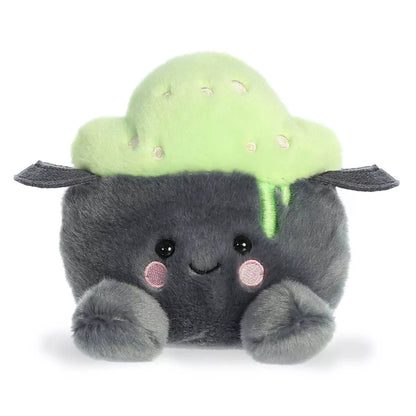 Aurora Mini Bubbly Cauldron Palm Pals Spooky Stuffed Animal Gray 4.5" Nirvana Guru