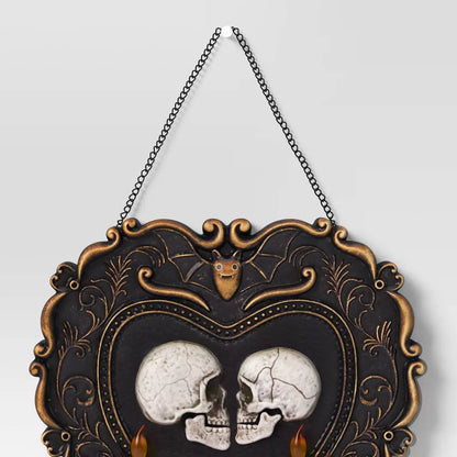 19" Talking Skulls Frame Halloween Decorative Prop Black - Hyde and EEK! Boutique™ Nirvana Guru