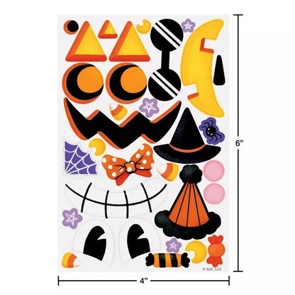 32ct Halloween Create-a-Pumpkin Sticker Activity Nirvana Guru