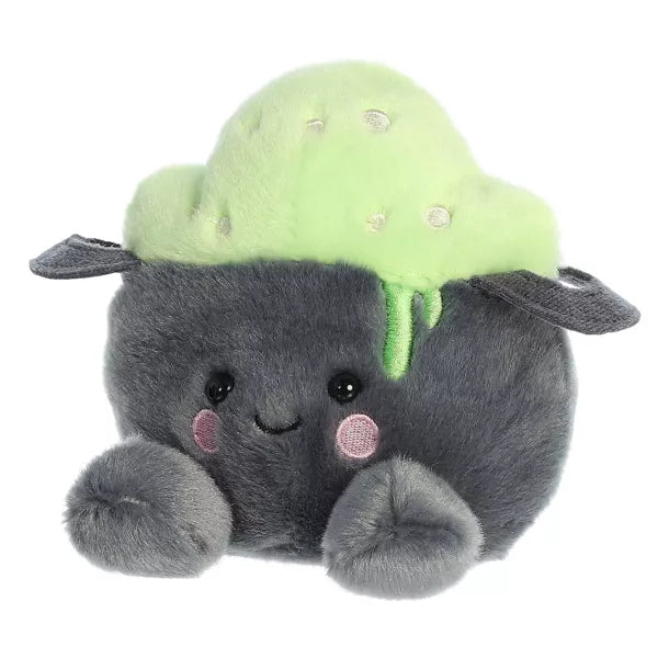 Aurora Mini Bubbly Cauldron Palm Pals Spooky Stuffed Animal Gray 4.5" Nirvana Guru