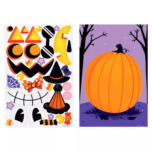 32ct Halloween Create-a-Pumpkin Sticker Activity Nirvana Guru