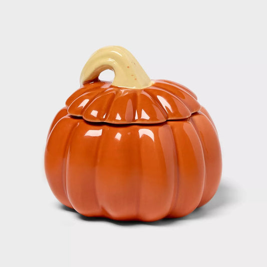 Pumpkin Figural Ceramic Strawberry Pumpkin Jar Candle - Room Essentials™ nirvanaguru
