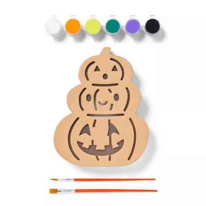 Halloween Craft Lit Paperboard Pumpkins Painting Kit - Mondo Llama™ Nirvana Guru
