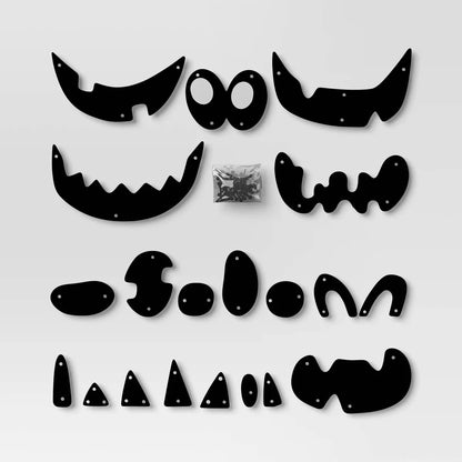 90pc Pumpkin Pusher Jack Face Halloween Decorative Prop Kit - Hyde and EEK! Boutique™ Nirvana Guru