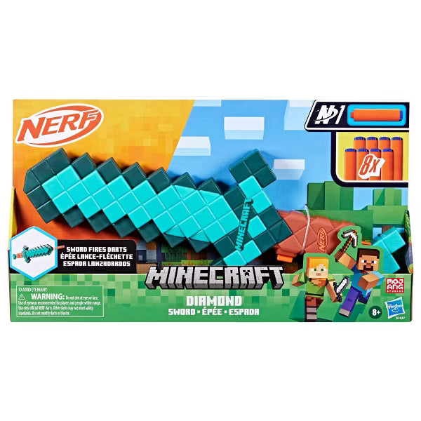 NERF Minecraft Diamond Toy Sword nirvanaguru