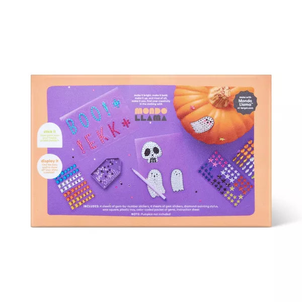 Halloween Craft Gem Art Pumpkin Decorating Kit - Mondo Llama™ Nirvana Guru