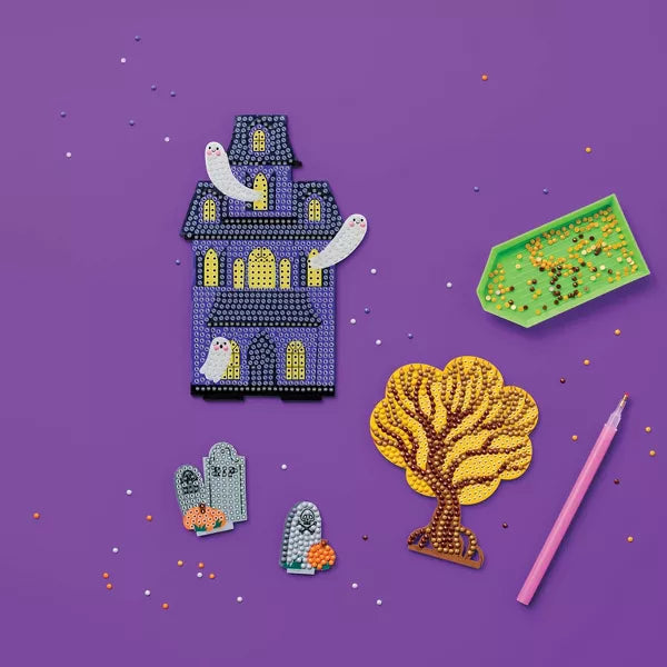 Halloween Craft Glow Haunted House Gem Art Scene Kit - Mondo Llama™ Nirvana Guru