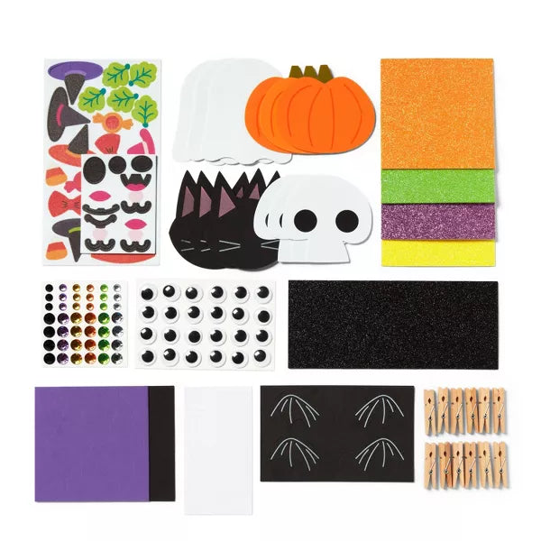 12ct Halloween Characters Foam Platter Craft Kit - Mondo Llama™ Nirvana Guru