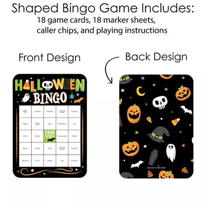 Big Dot of Happiness Jack-O'-Lantern Halloween - Bingo Cards and Markers - Kids Halloween Party Bingo Game - Set of 18 nirvanaguru