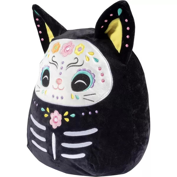 Squishmallows 12-Inch Zelina The Sugar Skull Cat- Official Jazwares Halloween Plush - Collectible Soft Stuffed Animal Toy- Gift for Kids, Girls & Boys Nirvana Guru