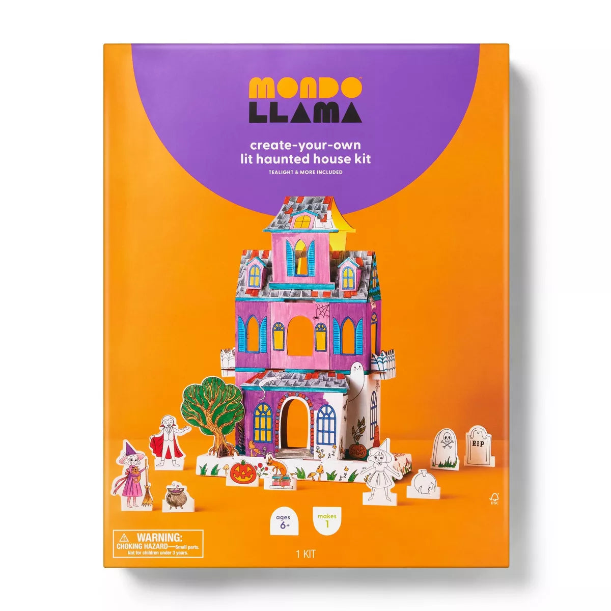 Halloween Craft Tabletop Haunted House Coloring Kit - Mondo Llama™ Nirvana Guru