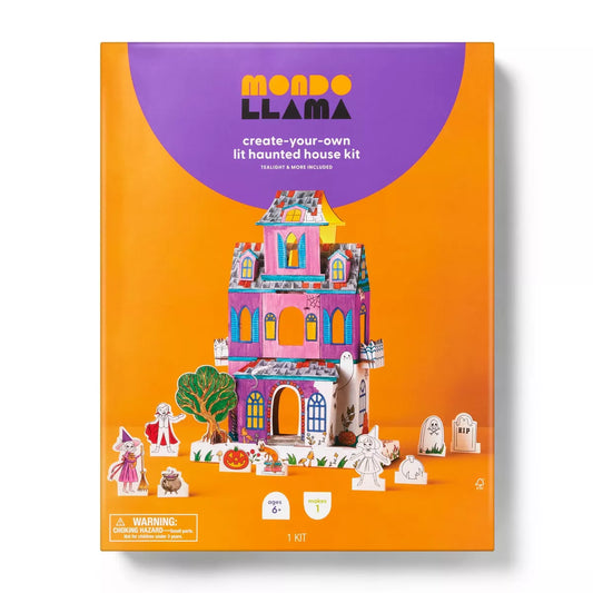 Halloween Craft Tabletop Haunted House Coloring Kit - Mondo Llama™ Nirvana Guru