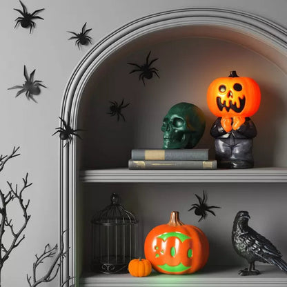 12.2-Inch Scared Jack Lit Blow Mold Halloween Decoration – Orange Pumpkin Prop by Hyde and EEK! Boutique nirvanaguru