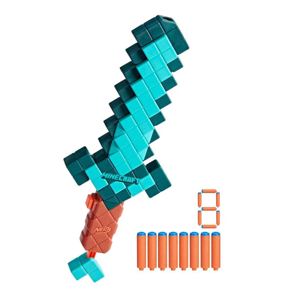 NERF Minecraft Diamond Toy Sword nirvanaguru
