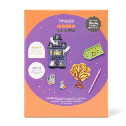 Halloween Craft Glow Haunted House Gem Art Scene Kit - Mondo Llama™ Nirvana Guru