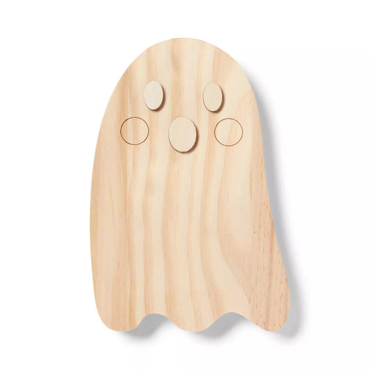 Halloween Craft Ghost Wood Base - Mondo Llama™ Nirvana Guru