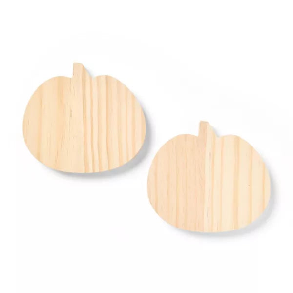 2ct Halloween Craft Wood Pumpkins - Mondo Llama™ Nirvana Guru