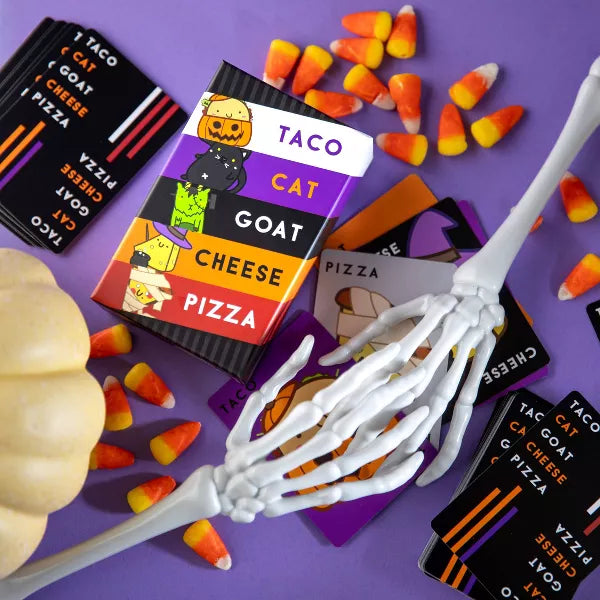 Dolphin Hat Games Taco Cat Goat Cheese Pizza Halloween Card Games: Creative Thinking, 3-8 Players, Party Fun Nirvana Guru