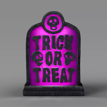 12" Lit Trick or Treat Blow Mold Halloween Decorative Prop – Purple | Hyde and EEK! Boutique™ nirvanaguru