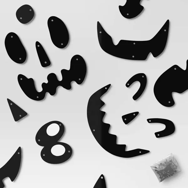 90pc Pumpkin Pusher Jack Face Halloween Decorative Prop Kit - Hyde and EEK! Boutique™ Nirvana Guru