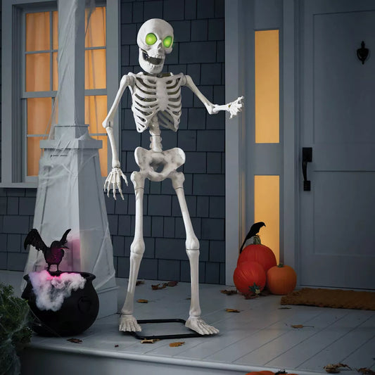 68-Inch Animated Skeleton Halloween Prop with Sound & Movement – Premium Haunted House Decoration by Hyde and EEK! Boutique nirvanaguru