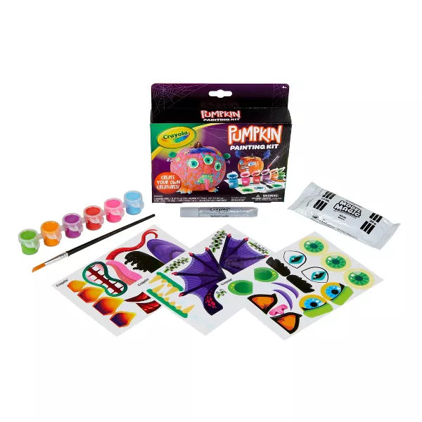 Crayola Pumpkin Painting Kit Monster: Halloween Decor DIY Art Set for Kids, Includes Paint, Brush & Glitter Glue, Ages 4+ Nirvana Guru