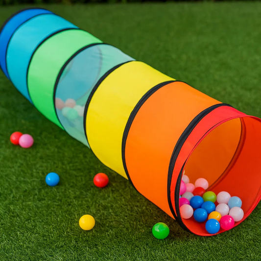 Kids Play Tunnel Tent for Toddlers, Colorful Pop Up Crawl Tunnel Toy for Baby or Pet with Breathable Mesh, Collapsible Gift for Boy and Girl Play Tunnel Indoor and Outdoor Game nirvanaguru