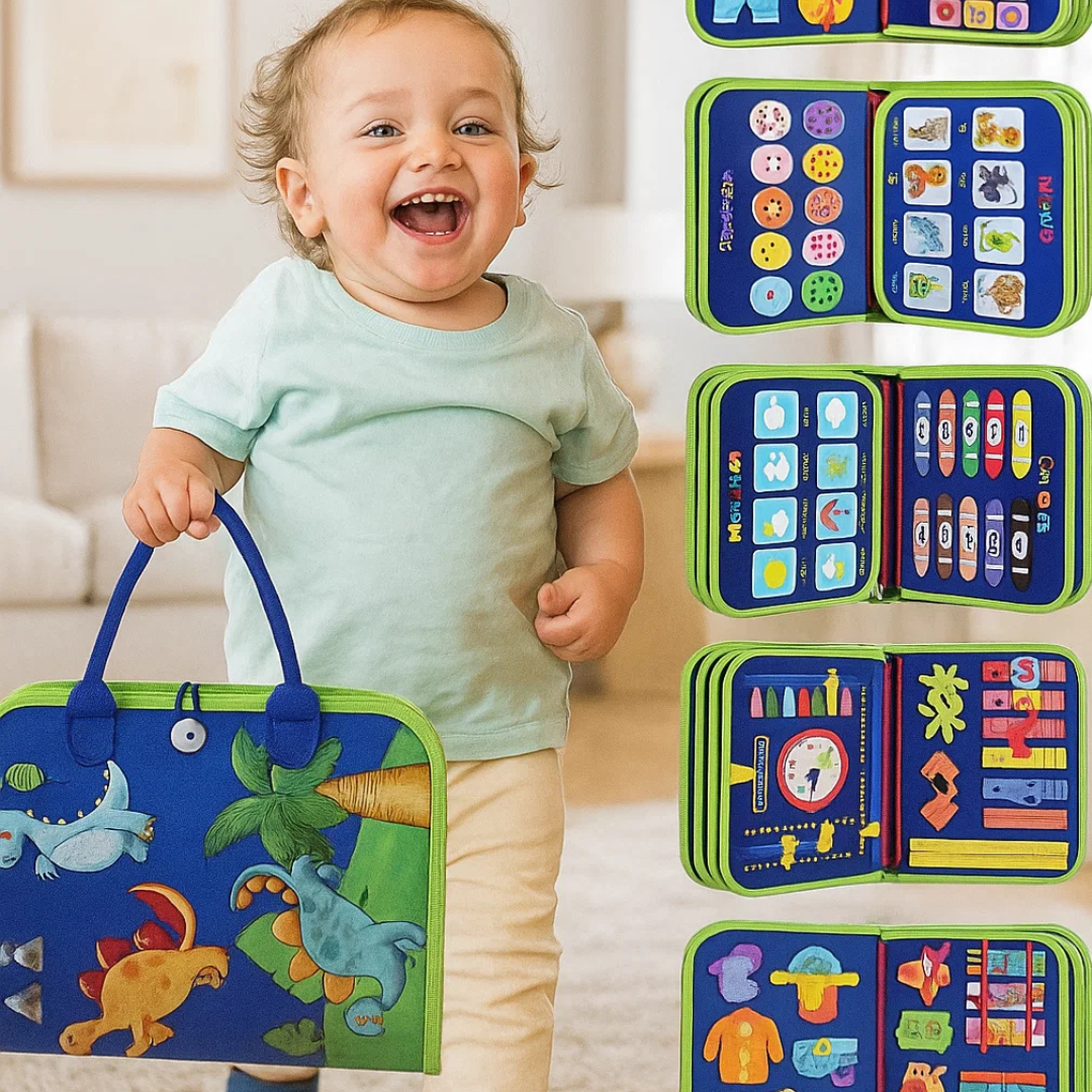 Winblo Toddler Busy Board - Montessori Toys for Toddler Boy Birthday Gift, Educational Learning Sensory Busy Book for Toddler Boys, Toddlers Activities Travel Toys for Airplane Car nirvanaguru