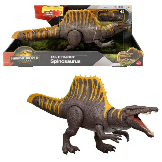 Jurassic World Rebirth Tail Thrasher Spinosaurus Action Figure, Dinosaur Toy with 2 Attack Moves nirvanaguru