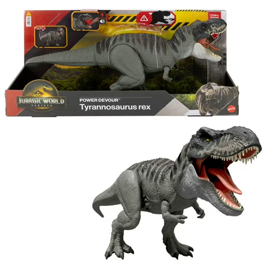 Jurassic World Rebirth Power Devour Tyrannosaurus Rex Dinosaur Figure, Constant Chomp Lights & Sound nirvanaguru