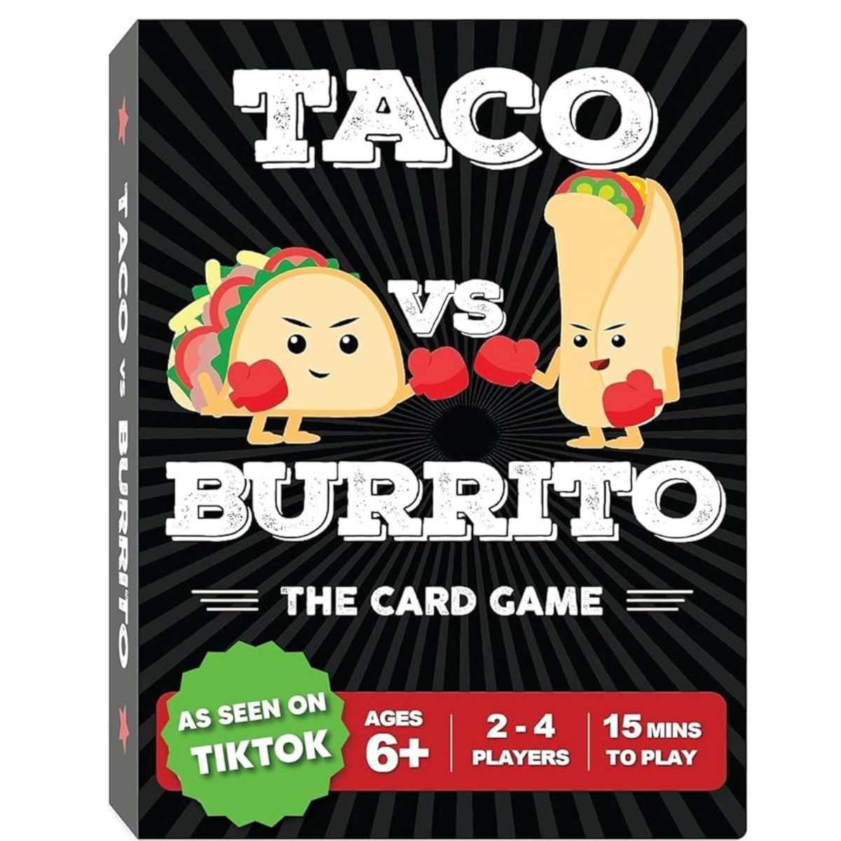 Taco vs Burrito - The Wildly Popular Surprisingly Strategic Card Game Created by a 7 Year Old - 5 Ways to Play - a Family-Friendly Party Game for Kids, Teens & Adults