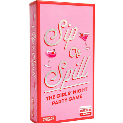 WHAT DO YOU MEME? Sip or Spill by Buzzed, Fun Social Drinking Games for Adults, The Ultimate Bachelorette Party Games and Card Games, Includes 300 Cards and Instructions.
