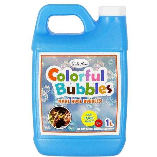Lulu Home Concentrated Bubble Solution, 1 L/ 33.8 OZ Refill for Bubble Machines, Giant Wands, and Blowers - Up to 2.5 Gallons for Kids' Birthday Parties