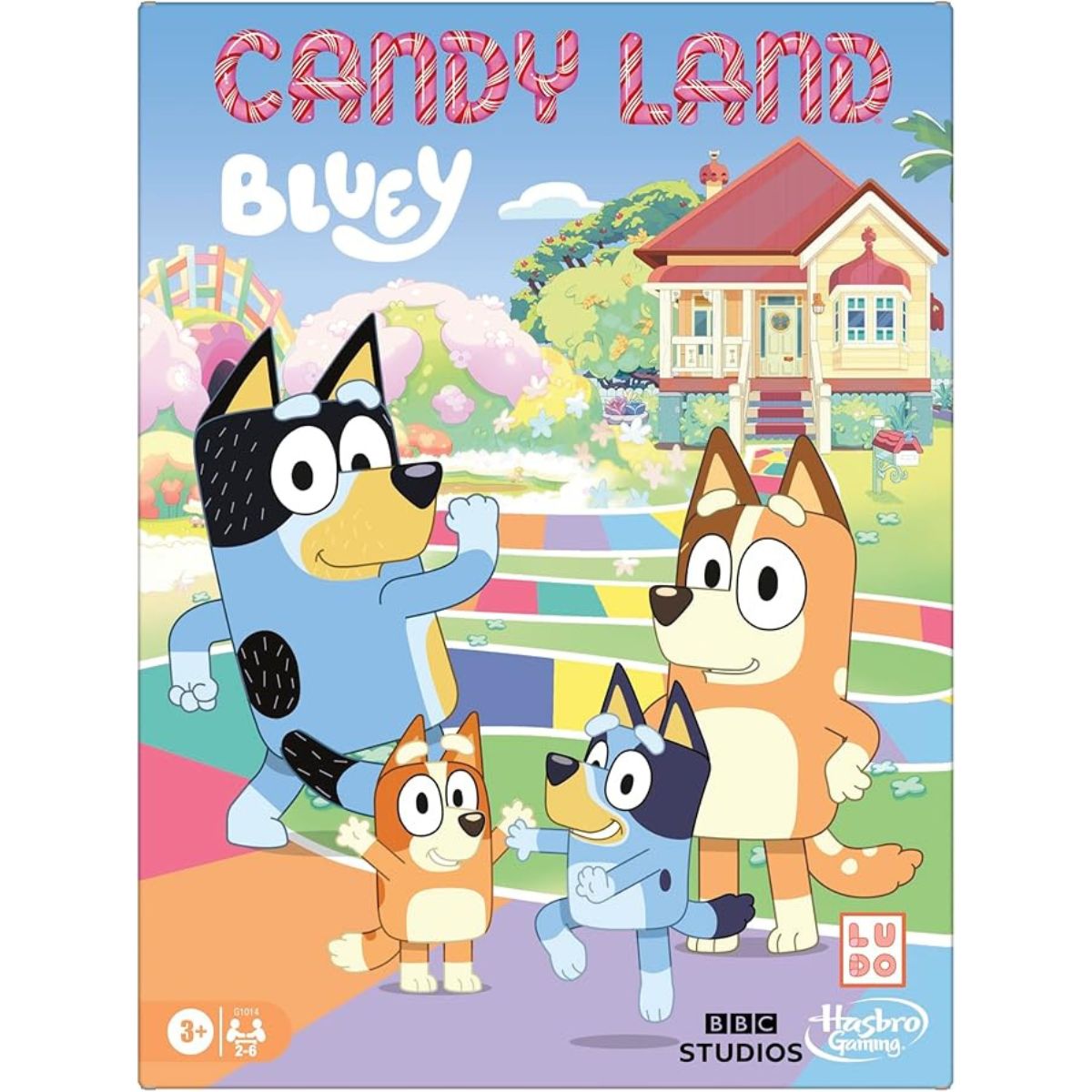 Hasbro Gaming Candy Land Bluey Edition Board Game | Ages 3 and Up | 2-6 Players | Play as Dad, Mum, Bluey, Bingo, Muffin, or Socks | Preschool Games | Kids Gifts (Amazon Exclusive)