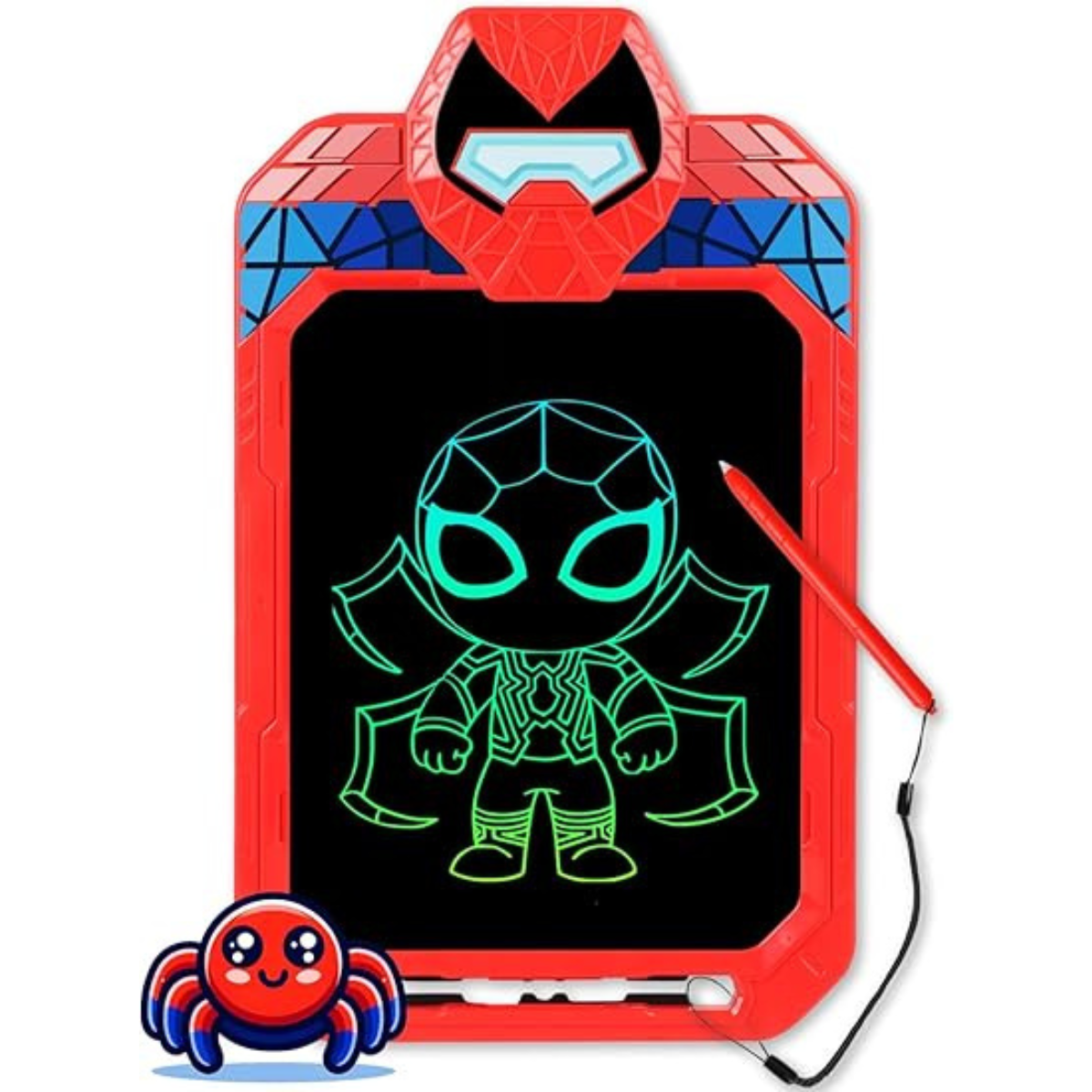 LCD Writing Tablet for Kids 10 Inch Spider Hero for Toddler 2 3 4 5 6 - Paint, Doodle Board, Drawing Pad - Travel Toys, Road Trip Car Activities, Birthday Christmas Gift Boys & Man nirvanaguru
