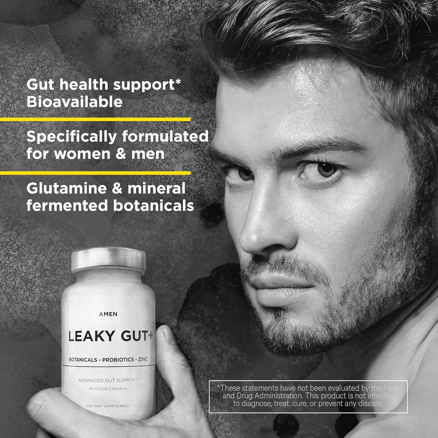 Amen Leaky Gut Supplement - Advanced Formula with Bioavailable L Glutamine - Nirvana Guru