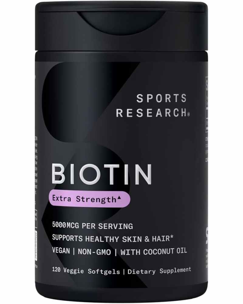 Sports Research Extra Strength Vegan Biotin (Vitamin B) - Nirvana Guru