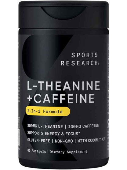 Sports Research L-Theanine Supplement with Caffeine - Nirvana Guru