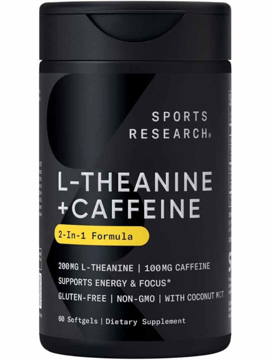 Sports Research L-Theanine Supplement with Caffeine - Nirvana Guru